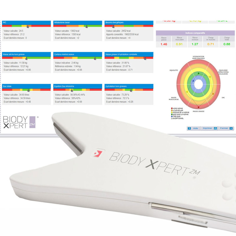 impedenziometro BiodyXpert ZM e referto dell’analisi